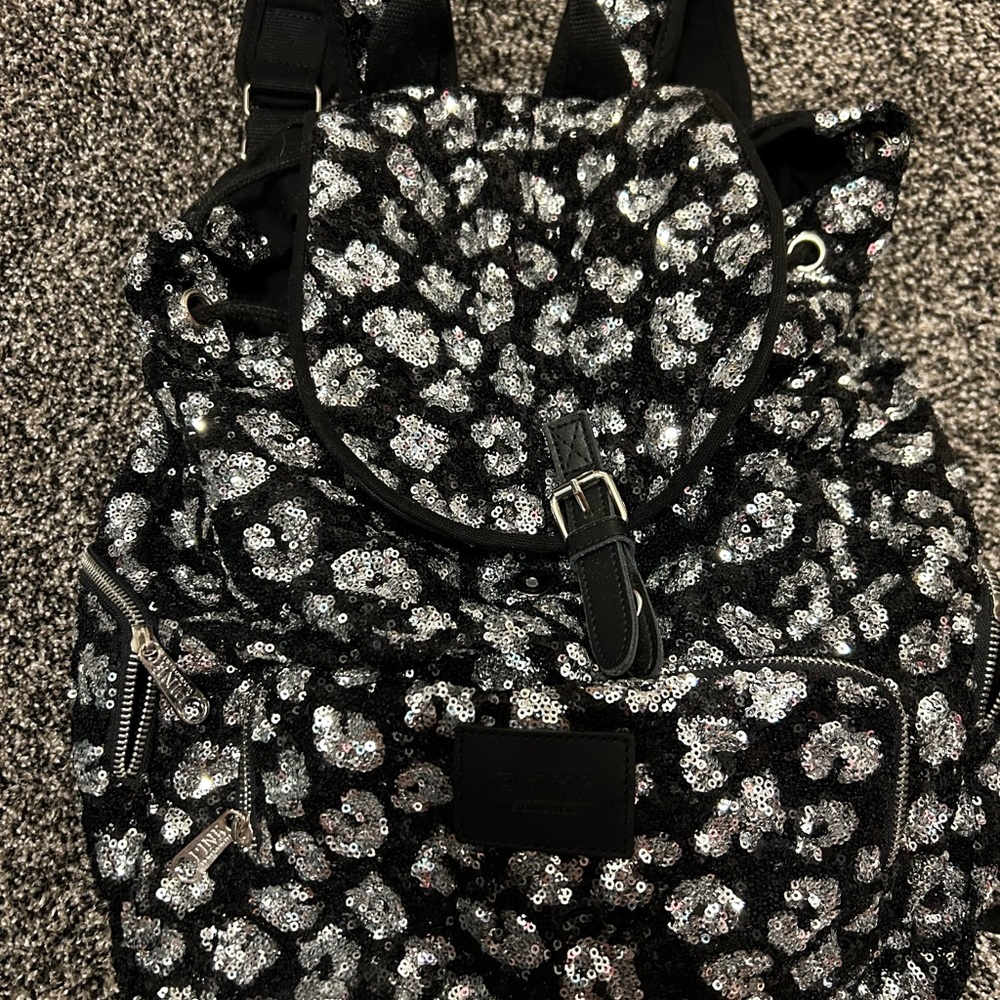 PINK Sequin Backpack